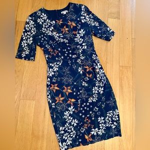 WHISTLES Bluebell Print Maria Bodycon Dress